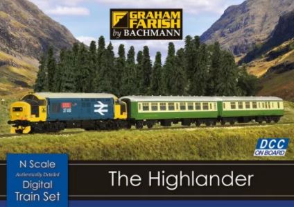 Digital Train Starter Set N Gauge Graham Farish 370-048 The Highlander 